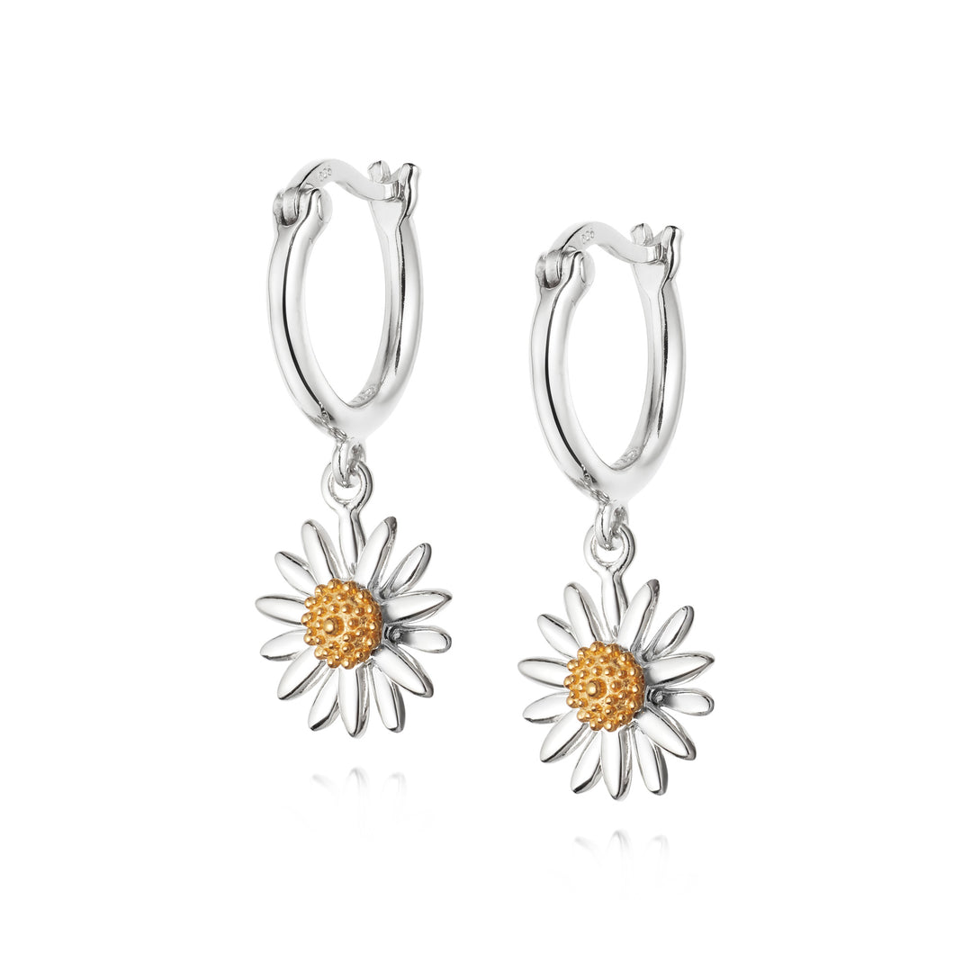 Daisy London - English Daisy Drop Earrings - Silver