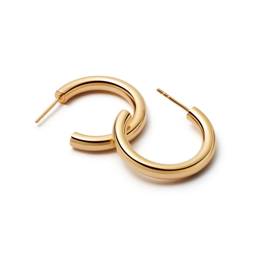 Daisy London - Midi Bold Hoop Earrings - Gold