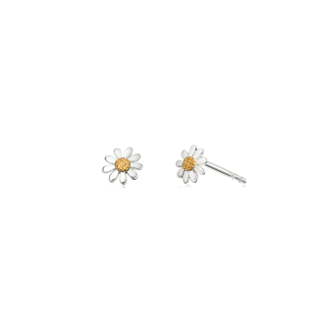 Daisy London - Marguerite Daisy Stud Earrings - Silver