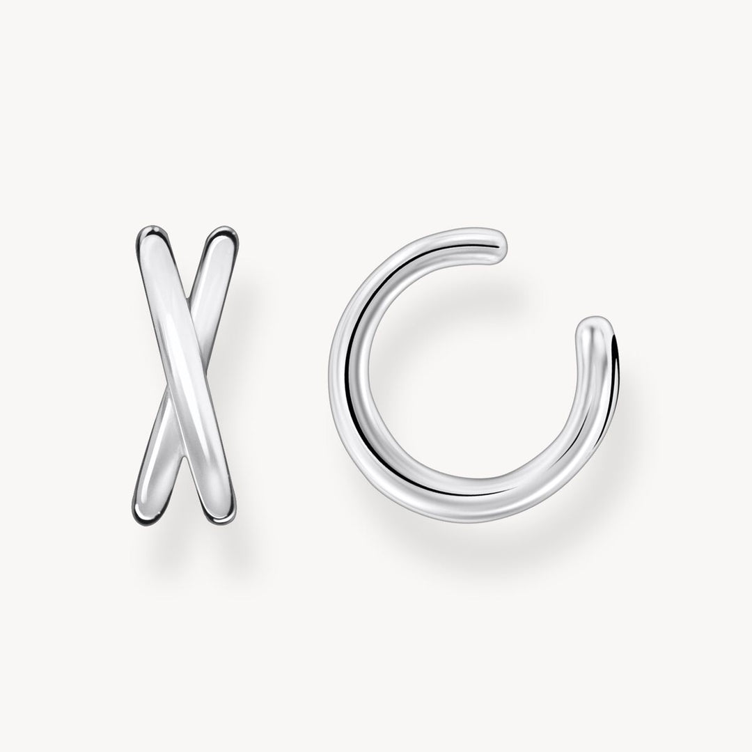 Thomas Sabo - Double Strand Single Ear Cuff Earring - Silver