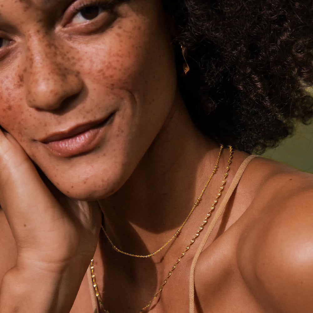 Daisy London - Helix Twisted Chain Necklace - Gold