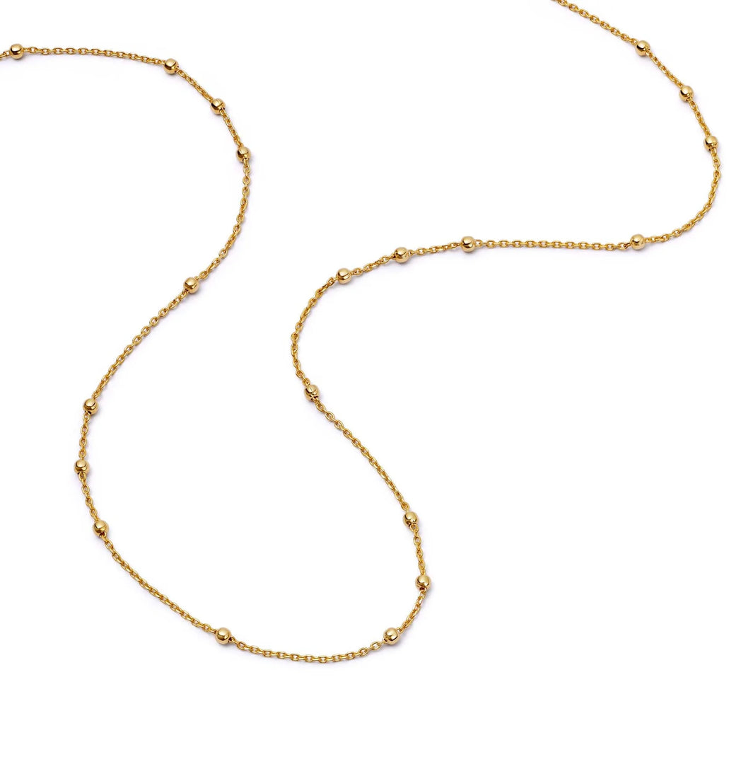 Daisy London - Beaded Layering Chain Necklace - Gold