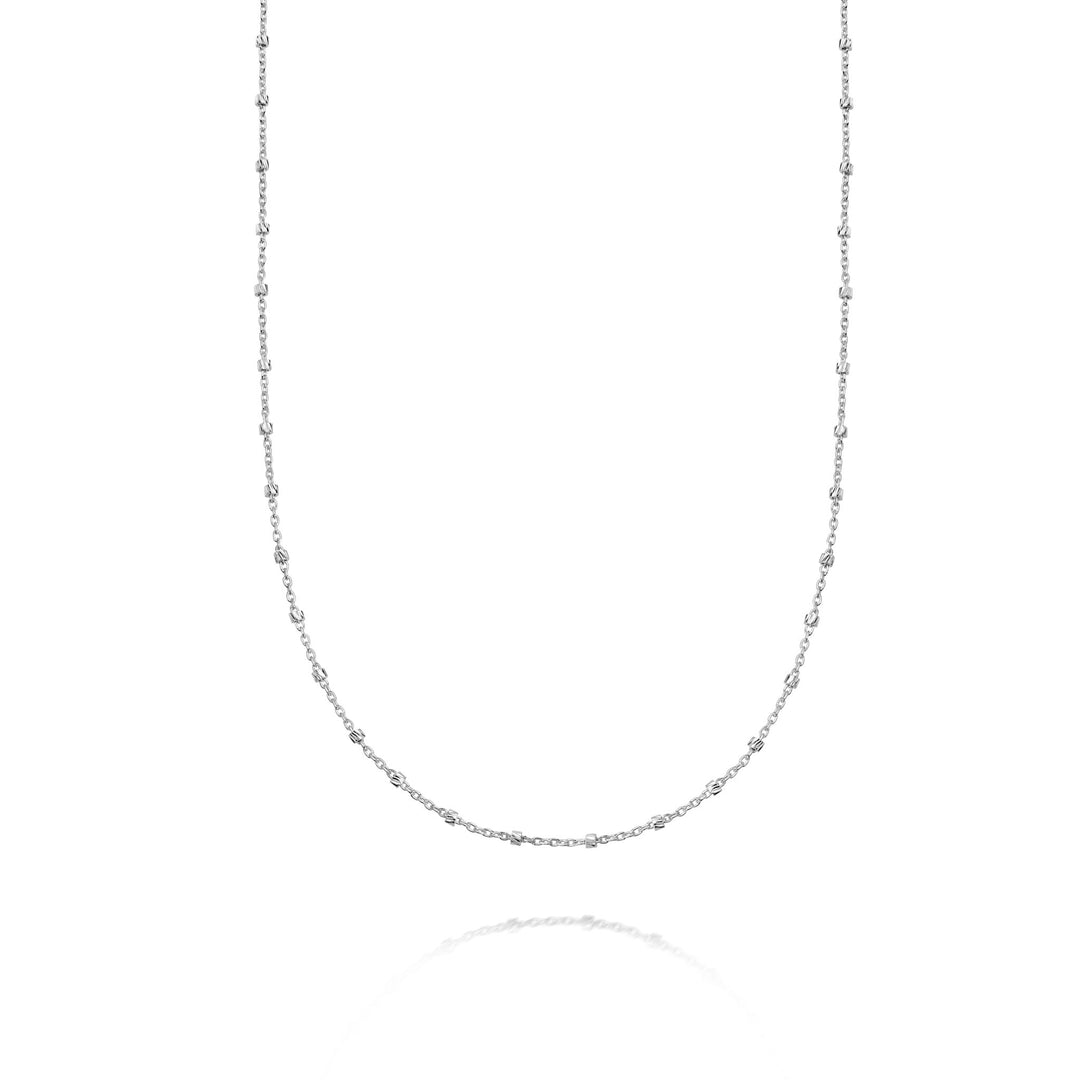 Daisy London - Cosmo Beaded Chain Necklace - Silver
