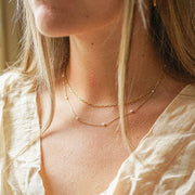 Daisy London - Light Paperclip Chain Necklace - Gold
