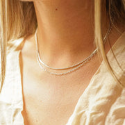 Daisy London - Light Paperclip Chain Necklace - Silver