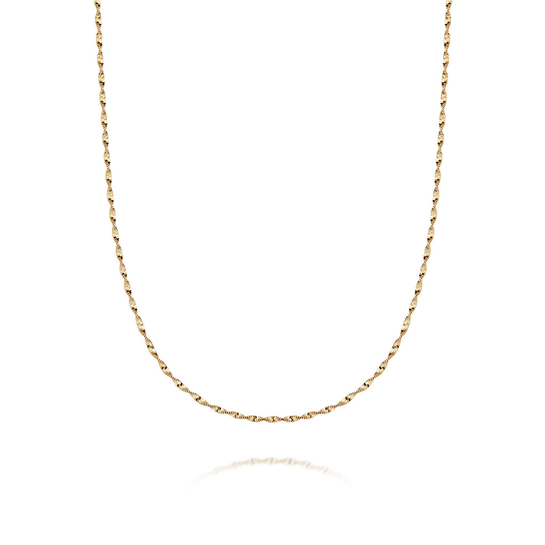 Daisy London - Helix Twisted Chain Necklace - Gold