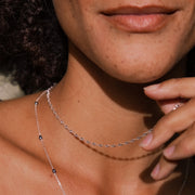 Daisy London - Helix Twisted Chain Necklace - Silver