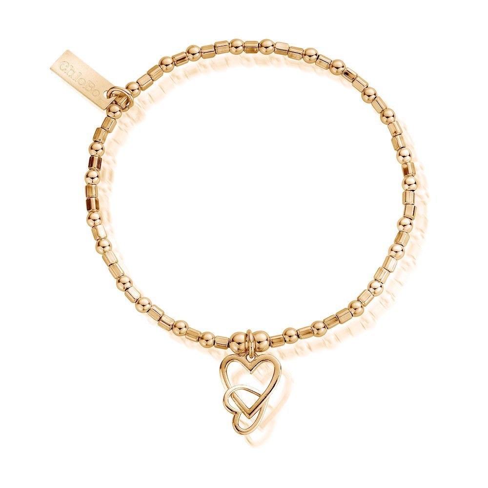 ChloBo - Interlocking Heart Bracelet - Gold