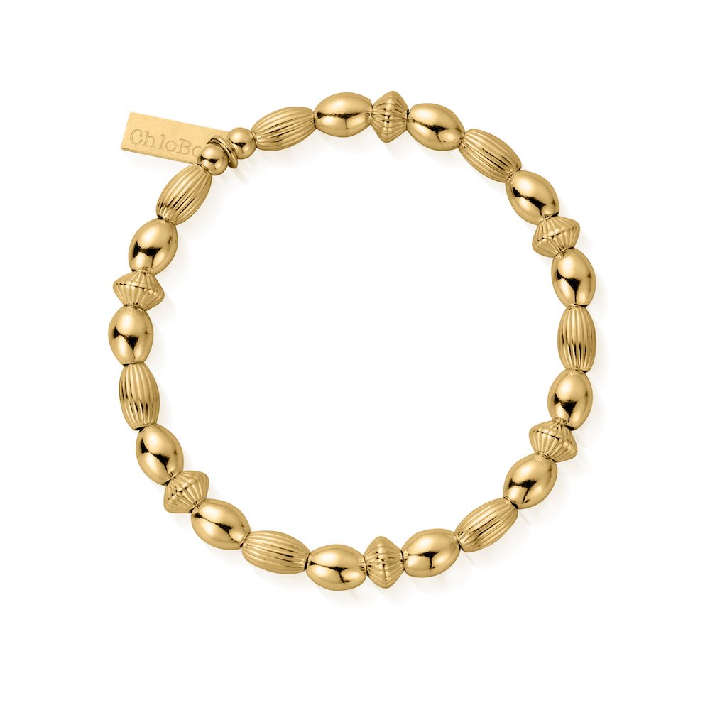 ChloBo - Mini Oval Disc Bracelet - Gold