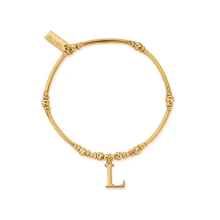 ChloBo - Iconic Initial 'L' Bracelet - Gold