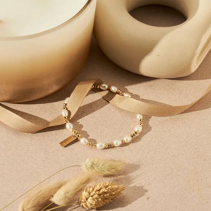 ChloBo - Sparkle Pearl Bracelet - Gold