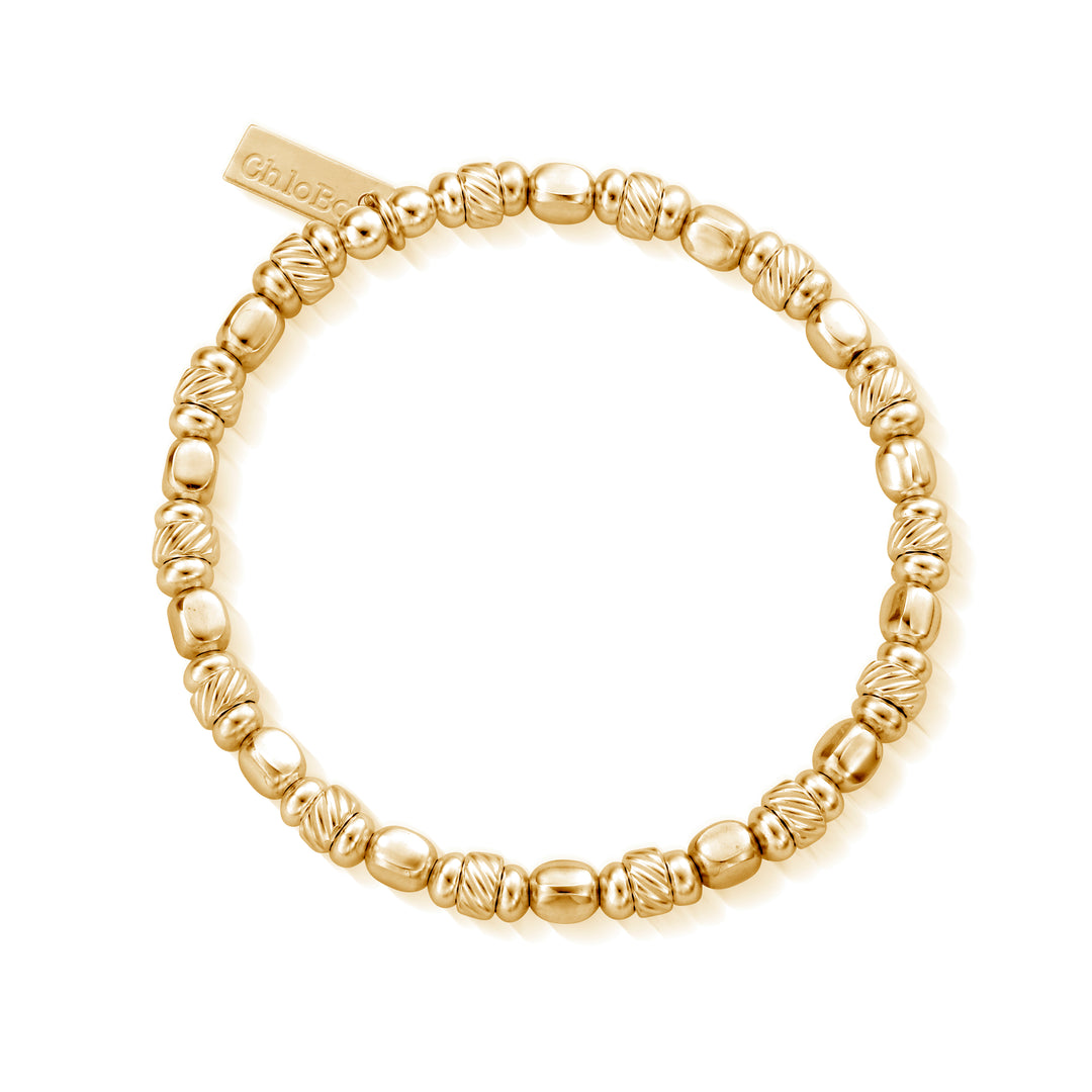 ChloBo - Twisted Cube Bracelet - Gold
