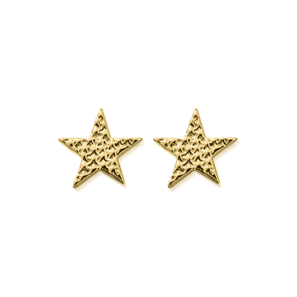 ChloBo - Sparkle Star Stud Earrings - Gold