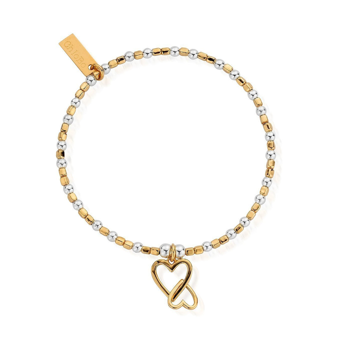 ChloBo - Interlocking Love Heart Bracelet - Two Tone