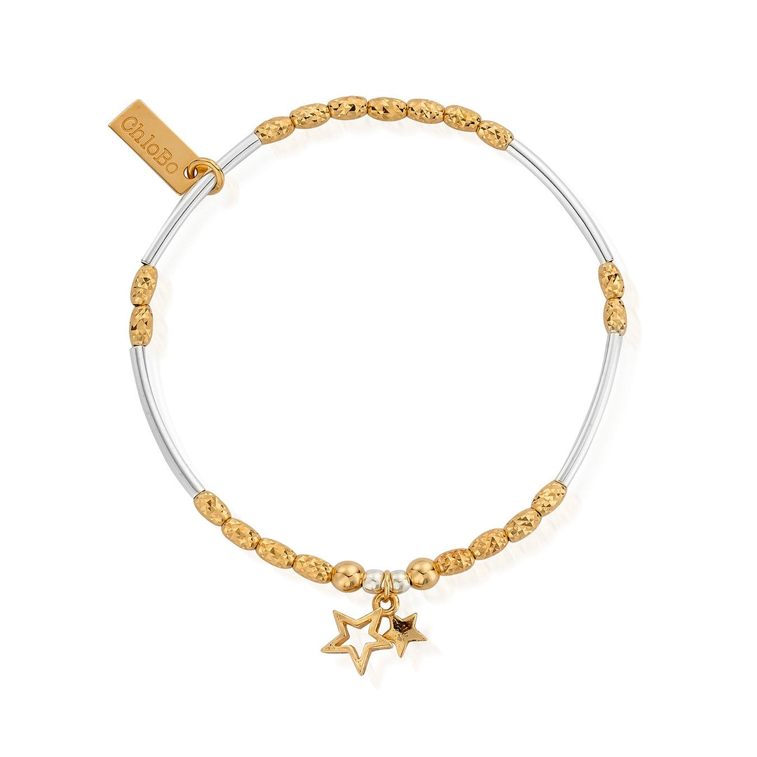 ChloBo - Double Star Bracelet - Two Tone