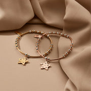 ChloBo - Mixed Metal Sparkle Star Bracelet - Gold