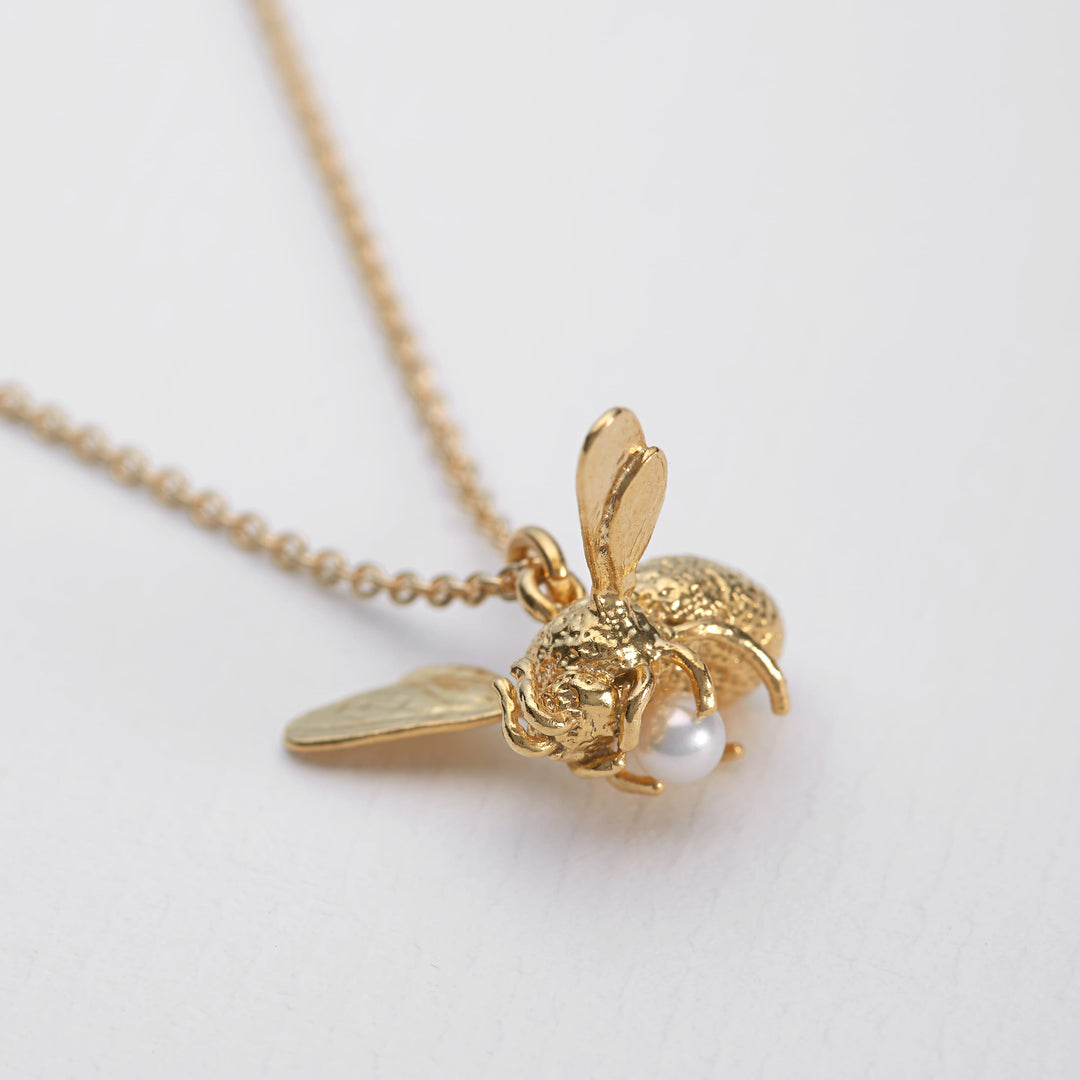 Alex Monroe - Flying Bee Necklace - Gold