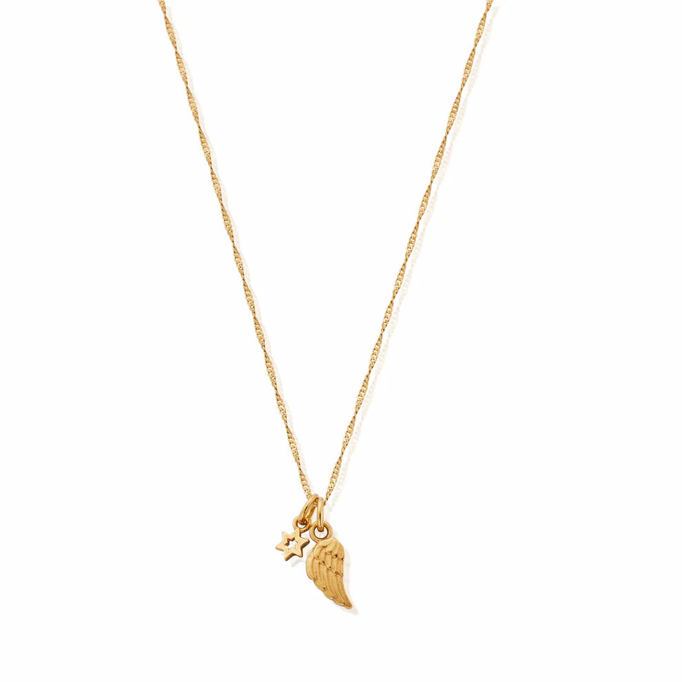 ChloBo - Tiny Twisted Rope Chain Guidance Necklace - Gold
