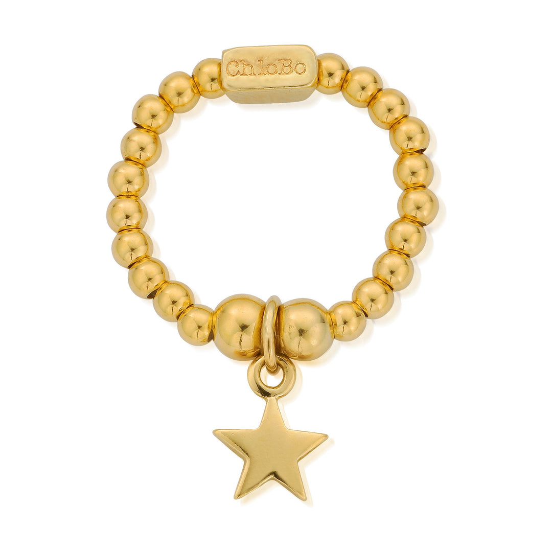 ChloBo - Mini Star Ring - Gold - Medium