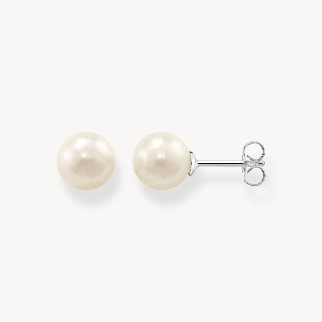 Thomas Sabo - Pearl 0.8cm Stud Earrings - Silver