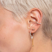 Thomas Sabo - Yellow Gold Multicolour Single Ear Stud Climber