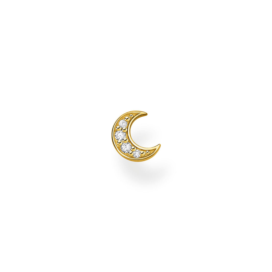 Thomas Sabo - Yellow Gold Single Moon Ear Stud