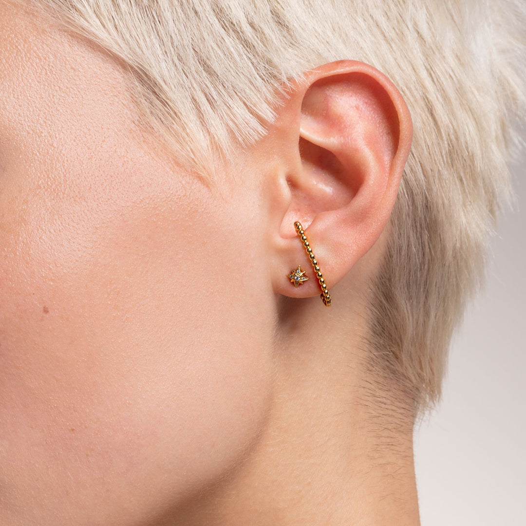 Thomas Sabo - Yellow Gold Single Star Ear Stud