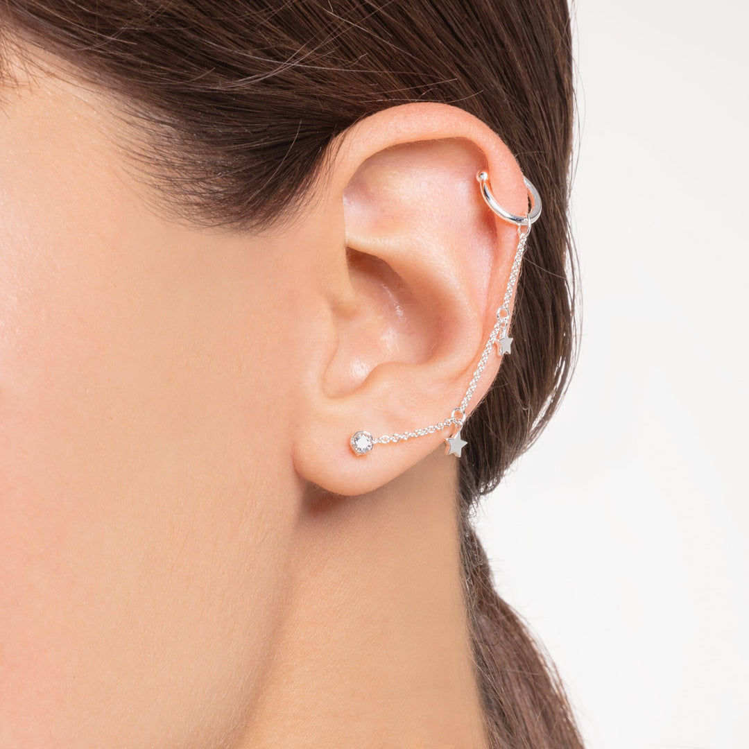 Thomas Sabo - Silver Zirconia Single Ear Stud - Small