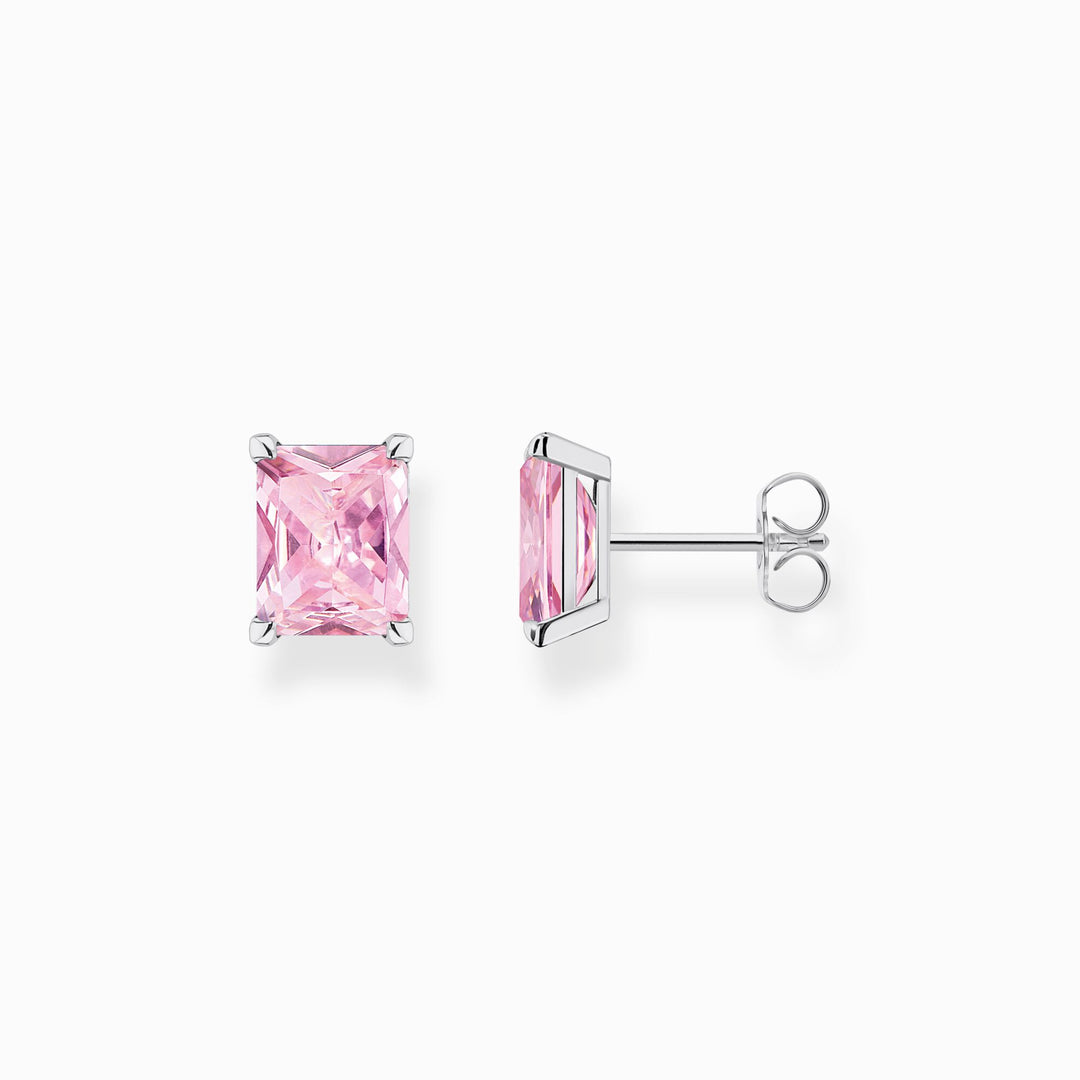 Thomas Sabo - Pink CZ Stud Earrings - Silver