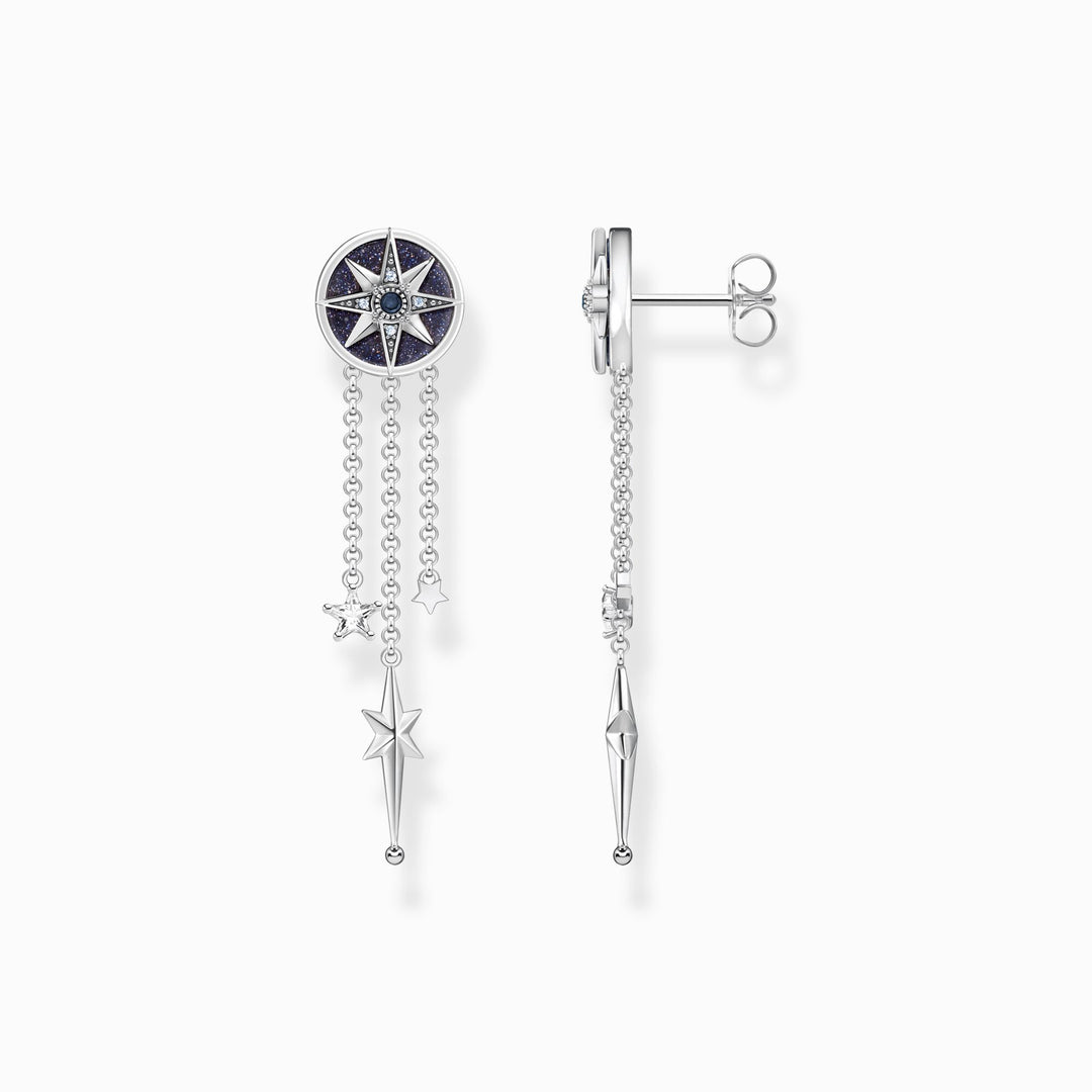 Thomas Sabo - Earrings Royalty Star with Stones Silver