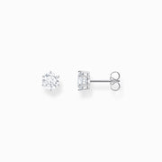 Thomas Sabo - Brilliant Cut White CZ Stud Earrings - Silver