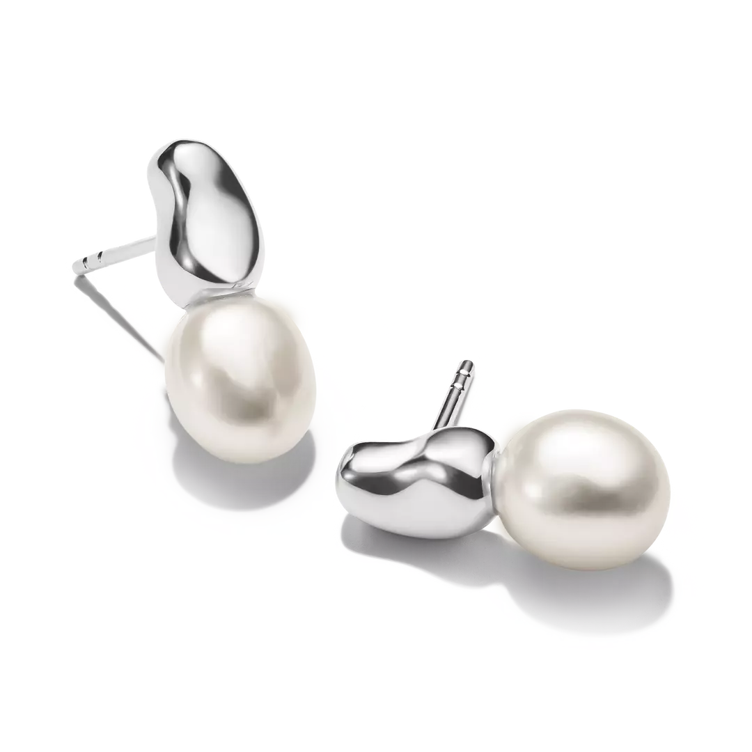Thomas Sabo - Bold Elegence Pearl Earring Studs - Silver