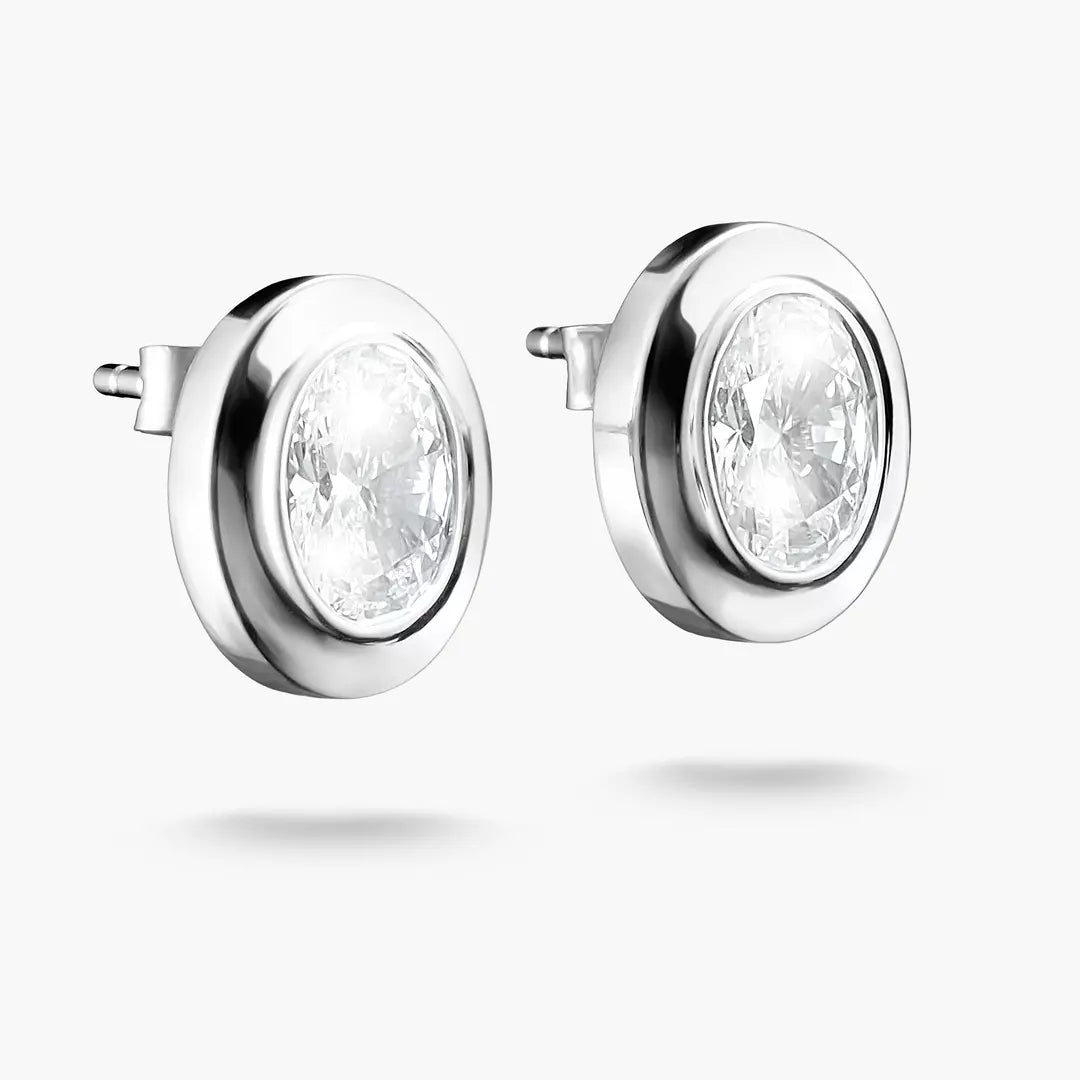 Thomas Sabo - Oval CZ Stud Earrings - Silver