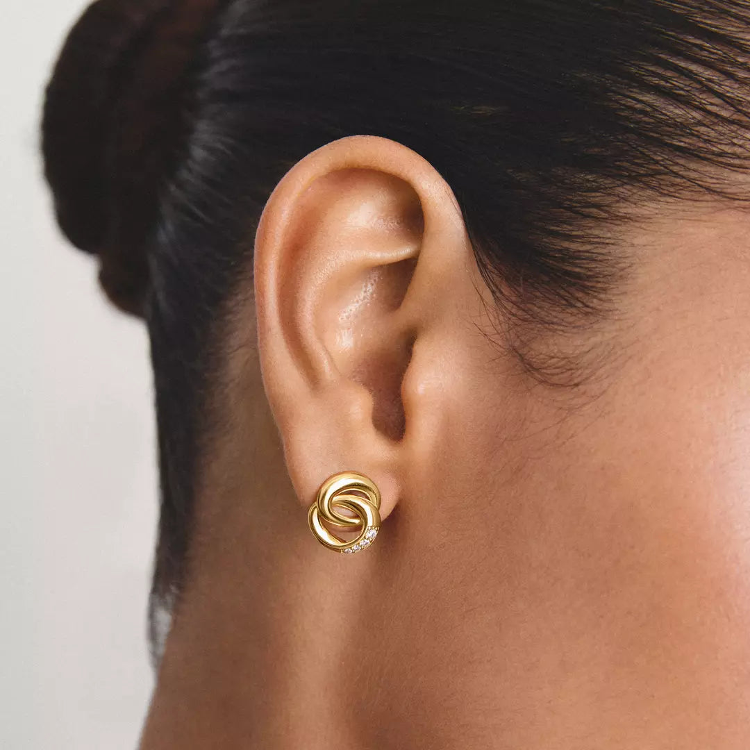 Thomas Sabo - Together Earring Studs With White Zirconia - Gold