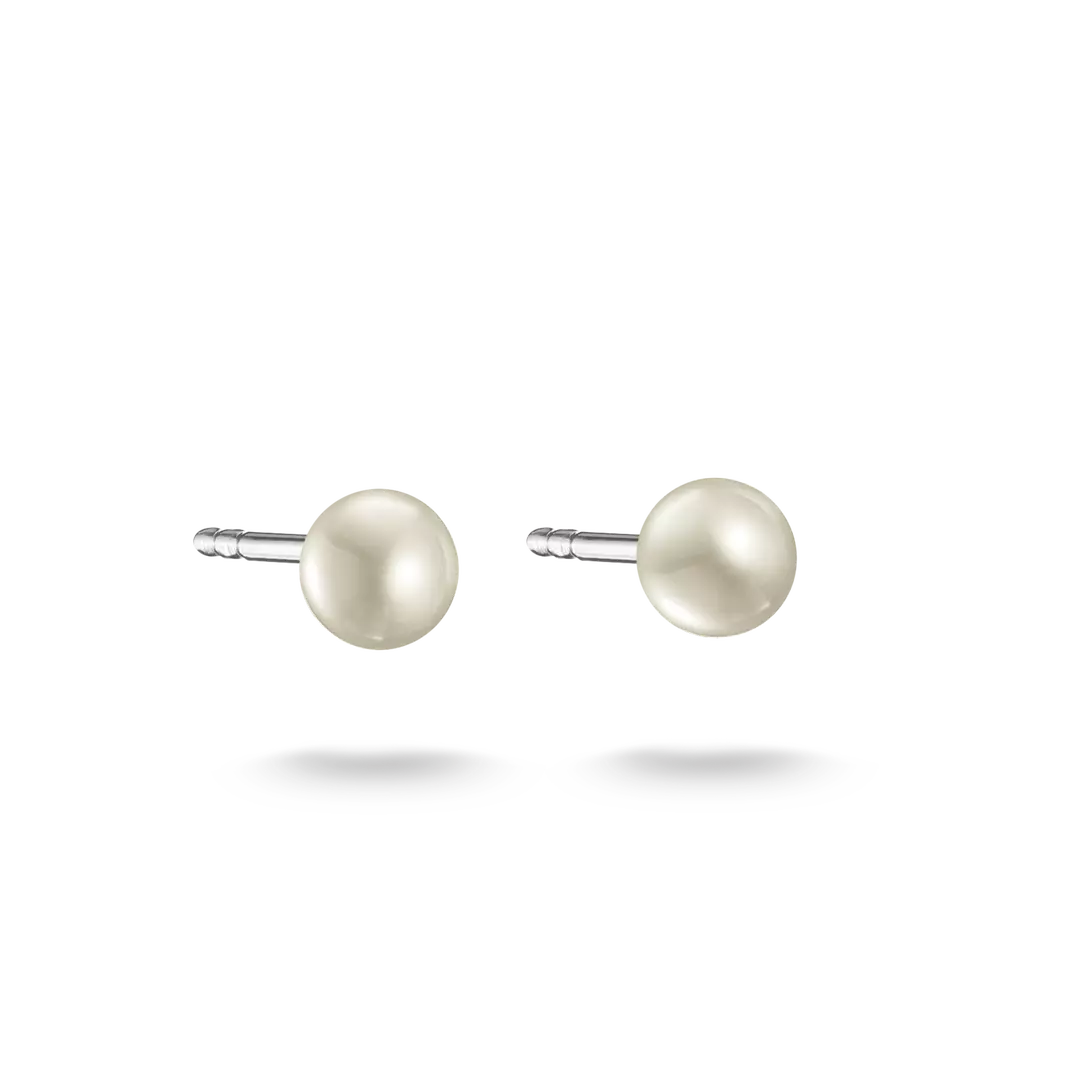 Thomas Sabo - 5.2mm Pearl Stud Earrings - Silver