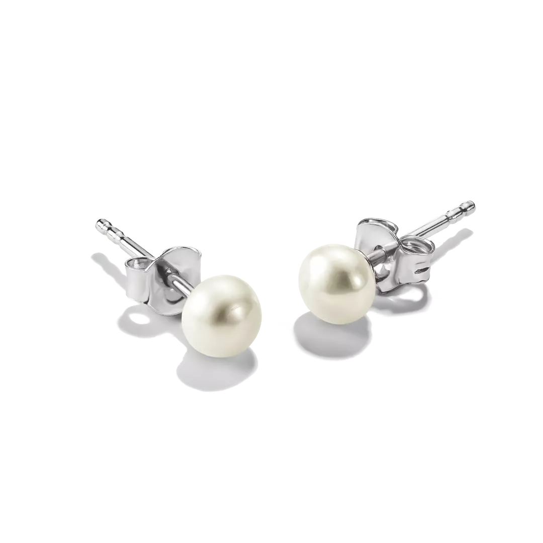 Thomas Sabo - 5.2mm Pearl Stud Earrings - Silver