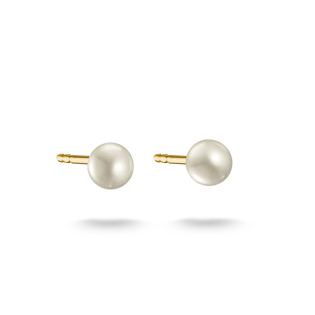 Thomas Sabo - 5.2mm Pearl Stud Earrings - Gold
