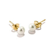 Thomas Sabo - 5.2mm Pearl Stud Earrings - Gold