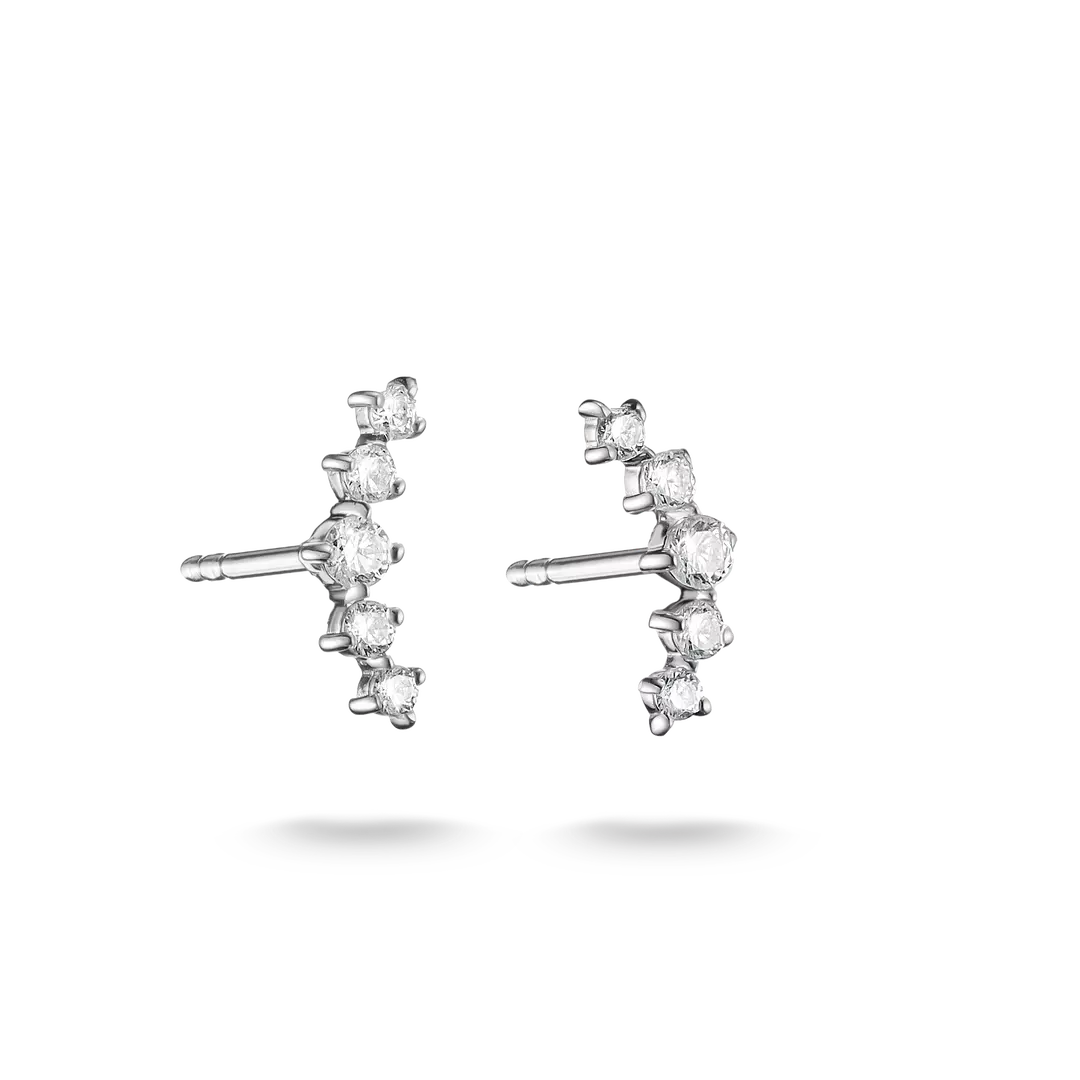 Thomas Sabo - Small Claw Stud Earrings With White Zirconia - Silver