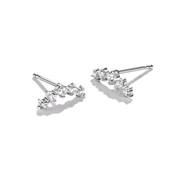 Thomas Sabo - Small Claw Stud Earrings With White Zirconia - Silver