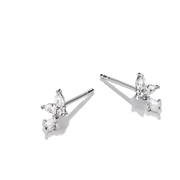 Thomas Sabo - Classic Stud And Dangle Earrings With White Zirconia - Silver