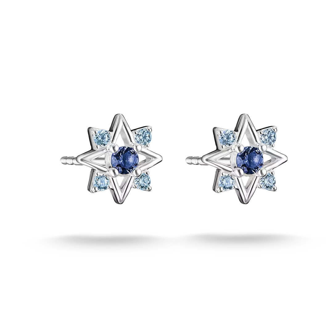 Thomas Sabo - Midnight Skies Star Stud Earrings With White Zirconia - Silver