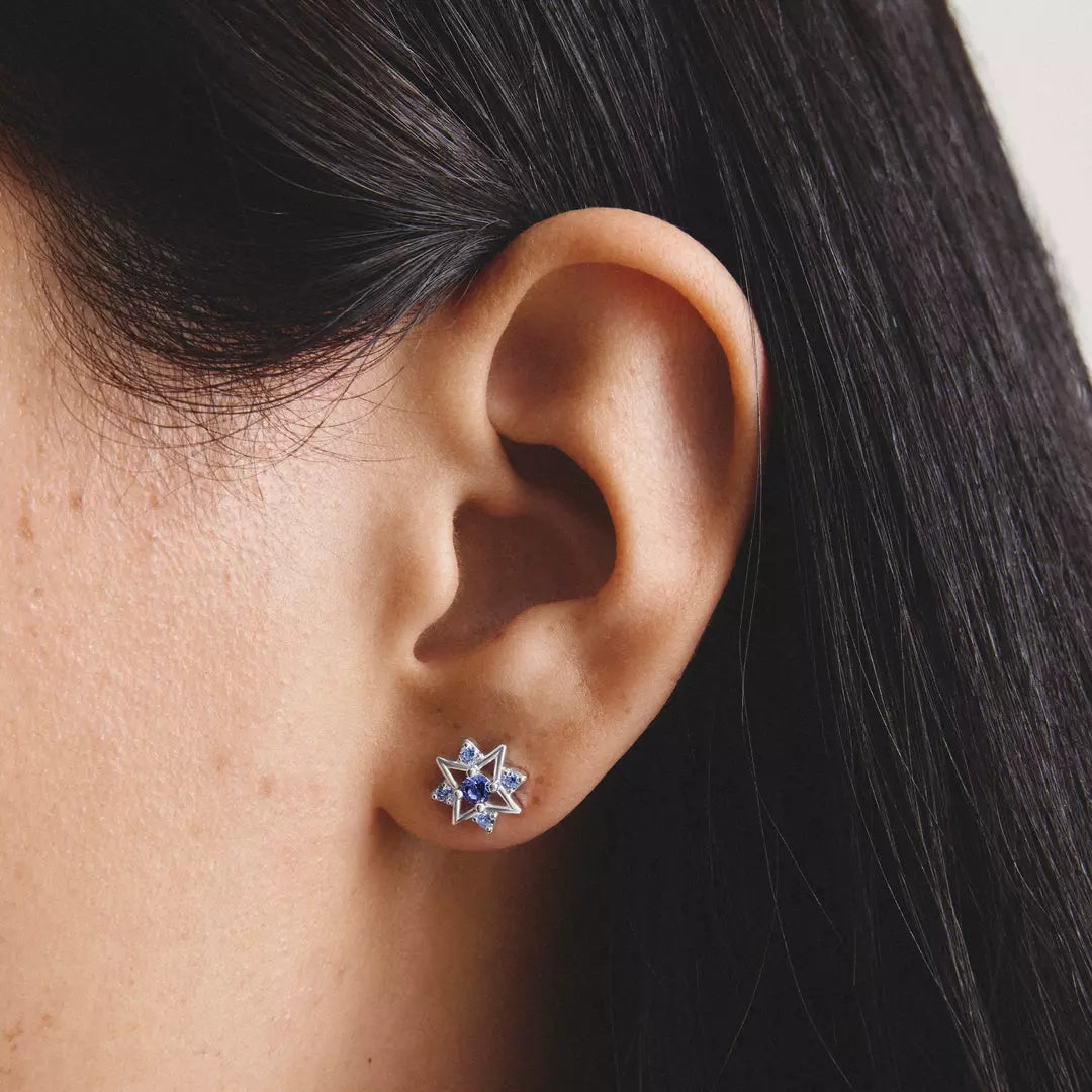 Thomas Sabo - Midnight Skies Star Stud Earrings With White Zirconia - Silver