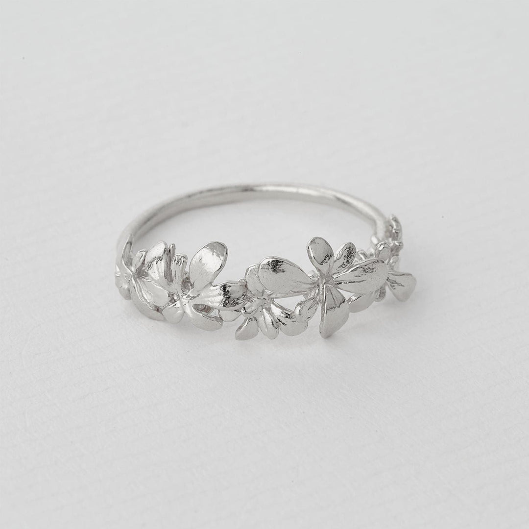 Alex Monroe - Sprouting Rosette Ring - Silver