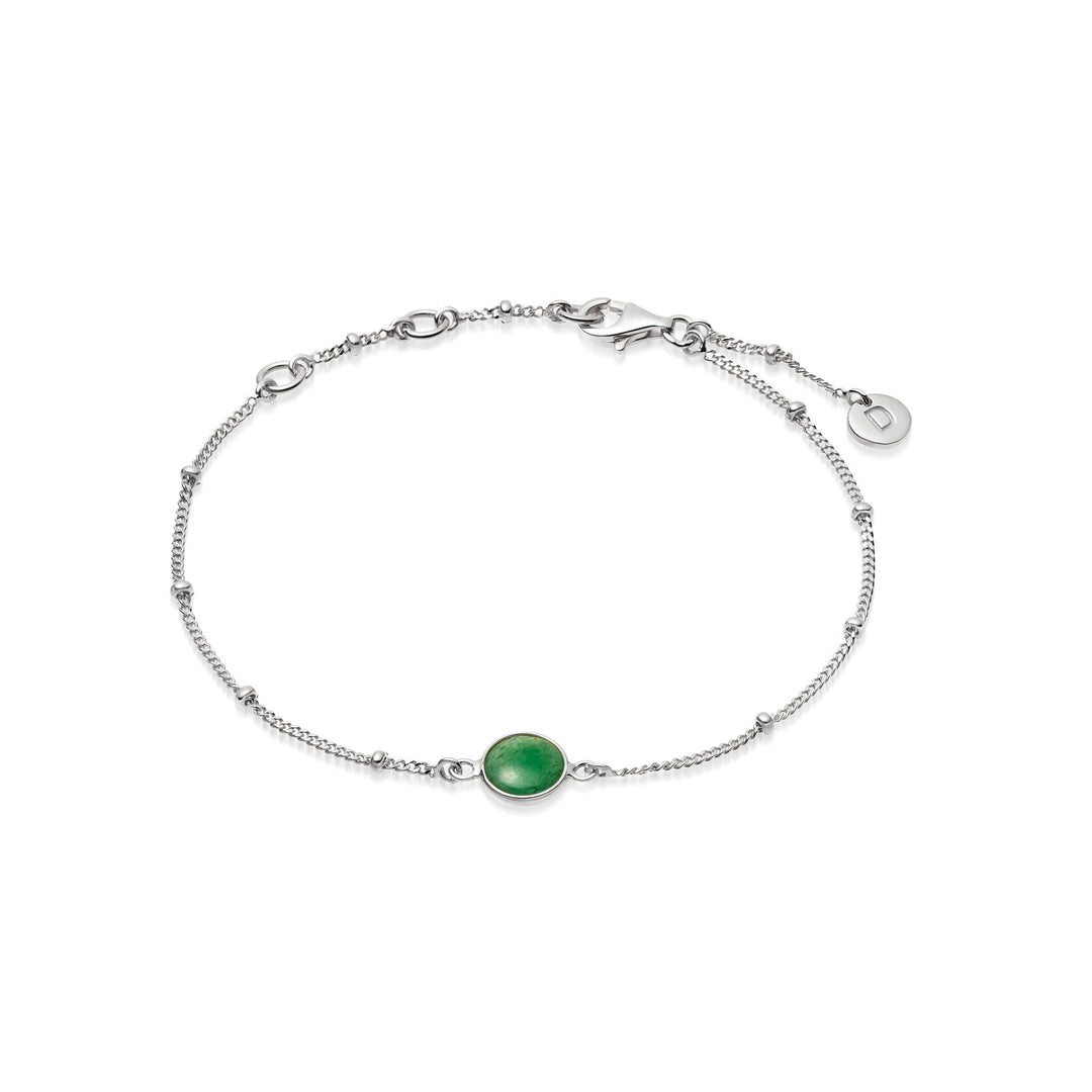 Daisy London - Green Aventurine Healing Bracelet - Silver