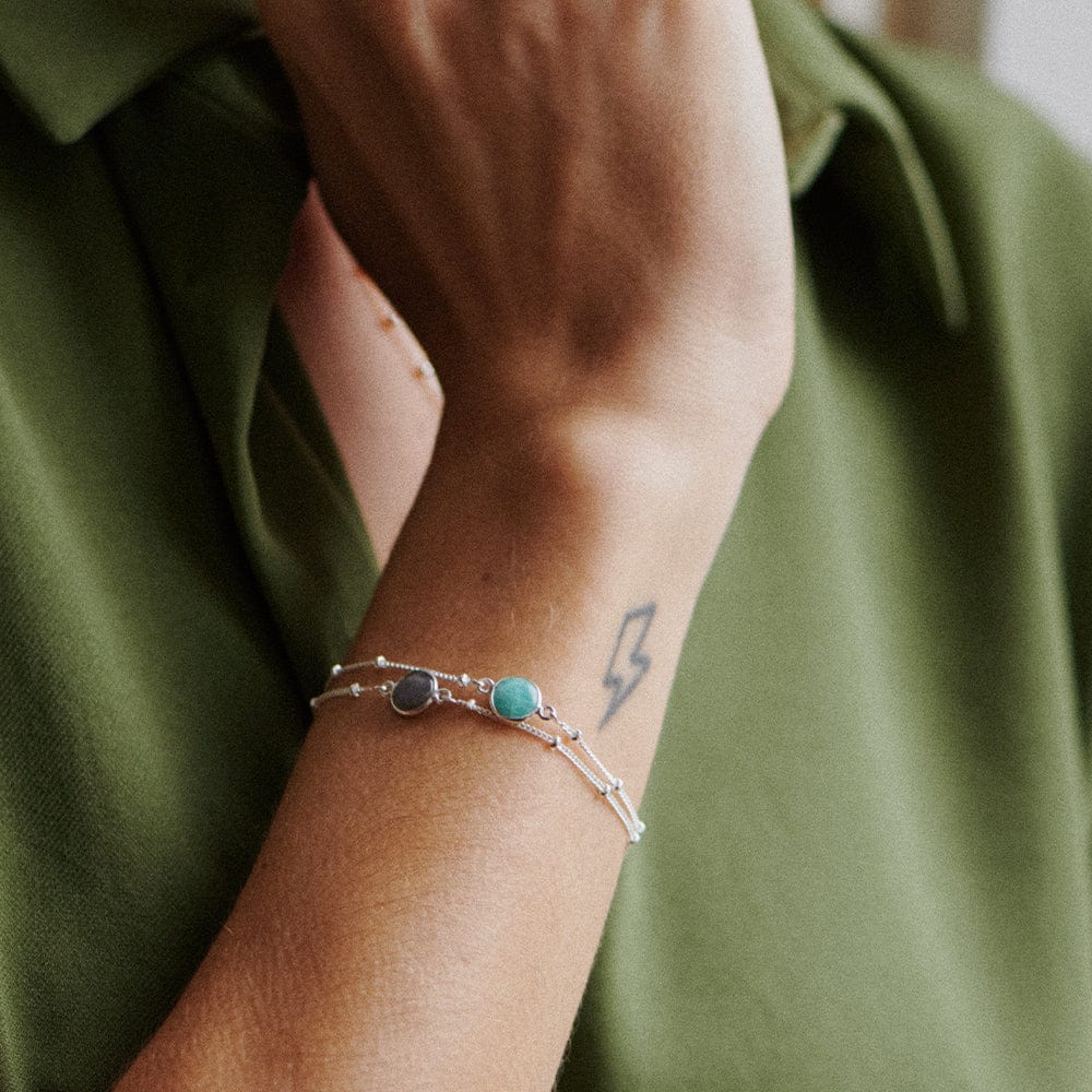 Daisy London - Amazonite Healing Bracelet - Silver