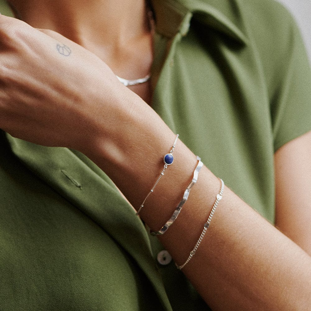 Daisy London - Lapis Healing Bracelet - Silver