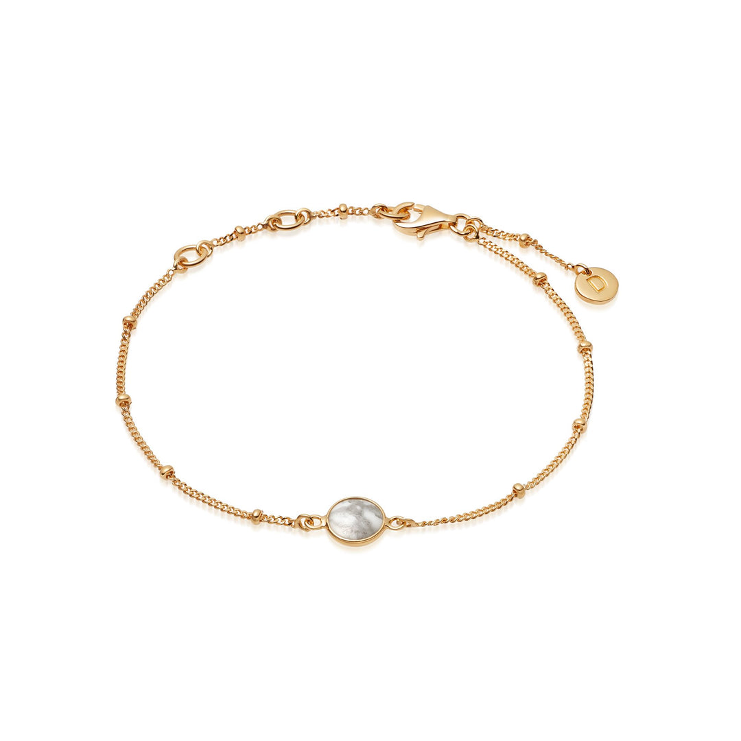 Daisy London - Howlite Healing Bracelet - Gold