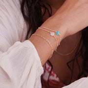 Daisy London - Turquoise Healing Stone Bracelet - Gold