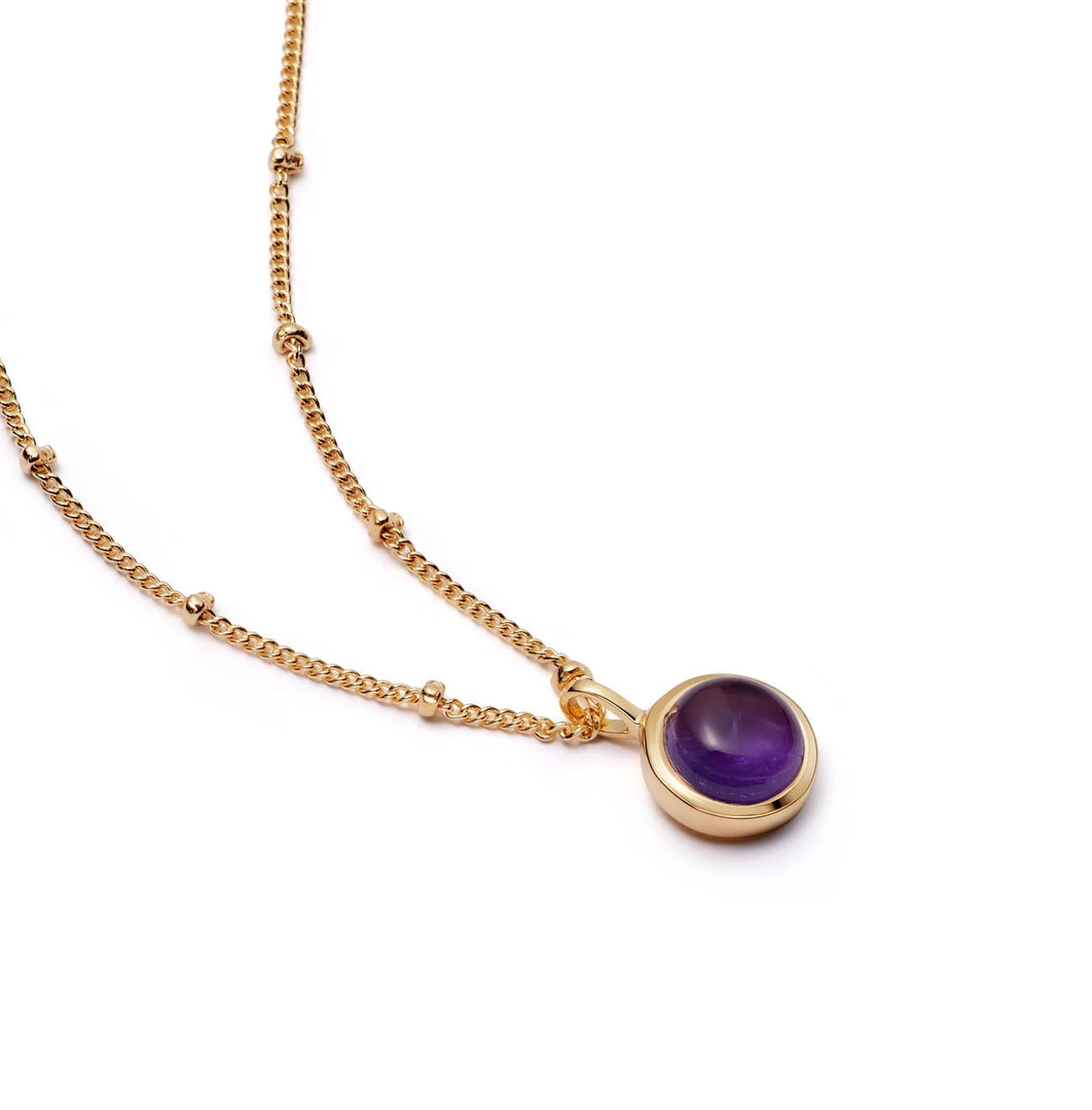 Daisy London - Amethyst Healing Necklace - Gold